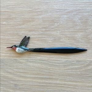 New Hummingbird Hand Painted Letter Opener Bookmark Gift